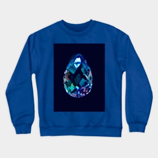 Cristal sapphire tear drop Crewneck Sweatshirt